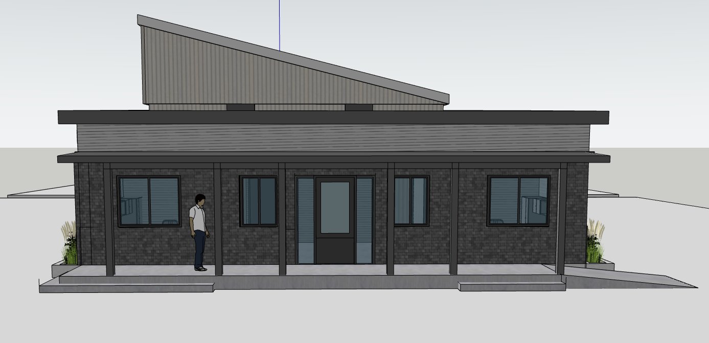 Concept study, entry side.