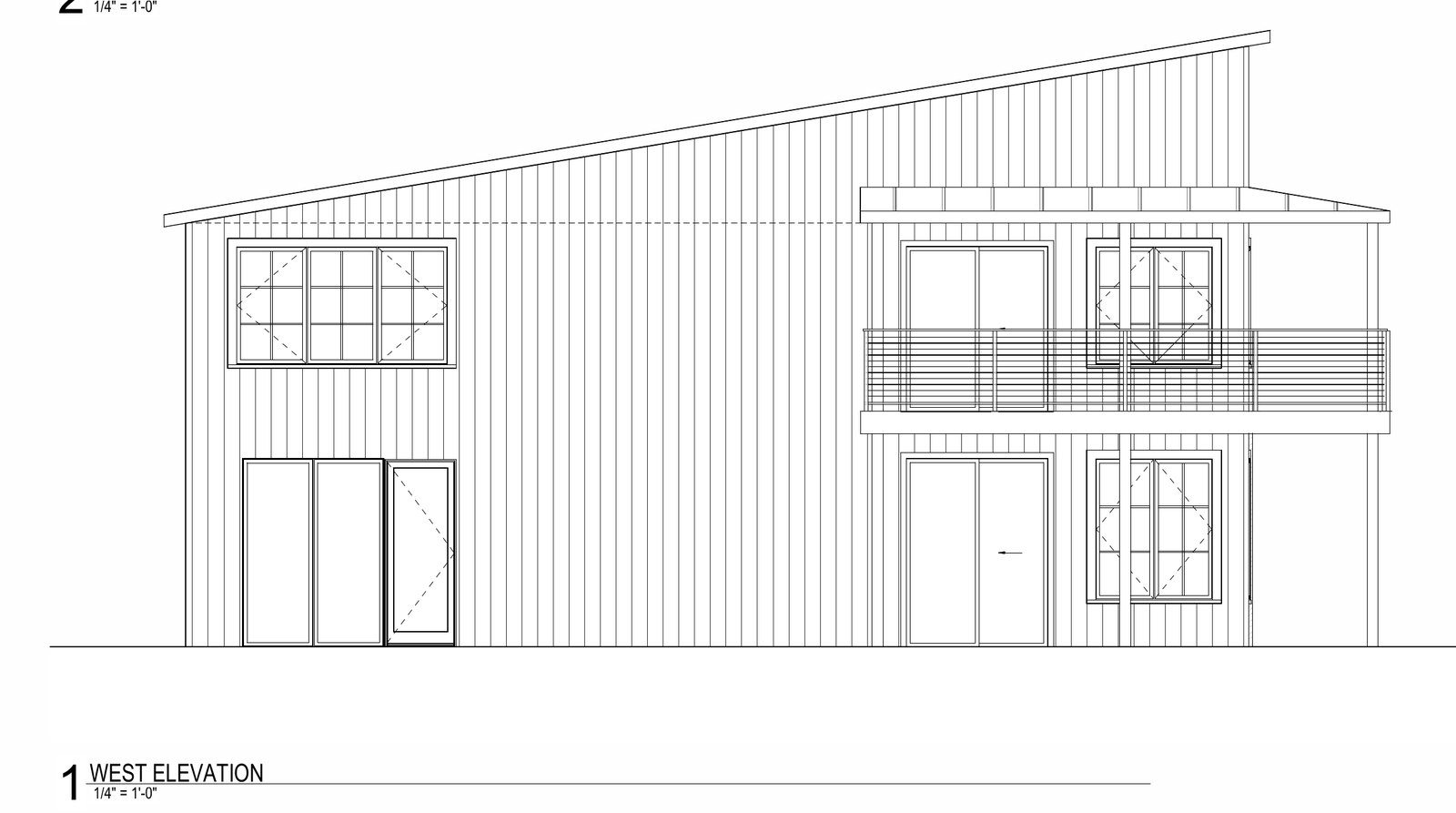 West elevation.