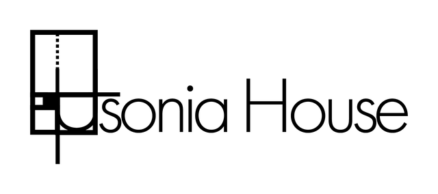 Lockup version 2, current: badge with the dotted line beside sonia House