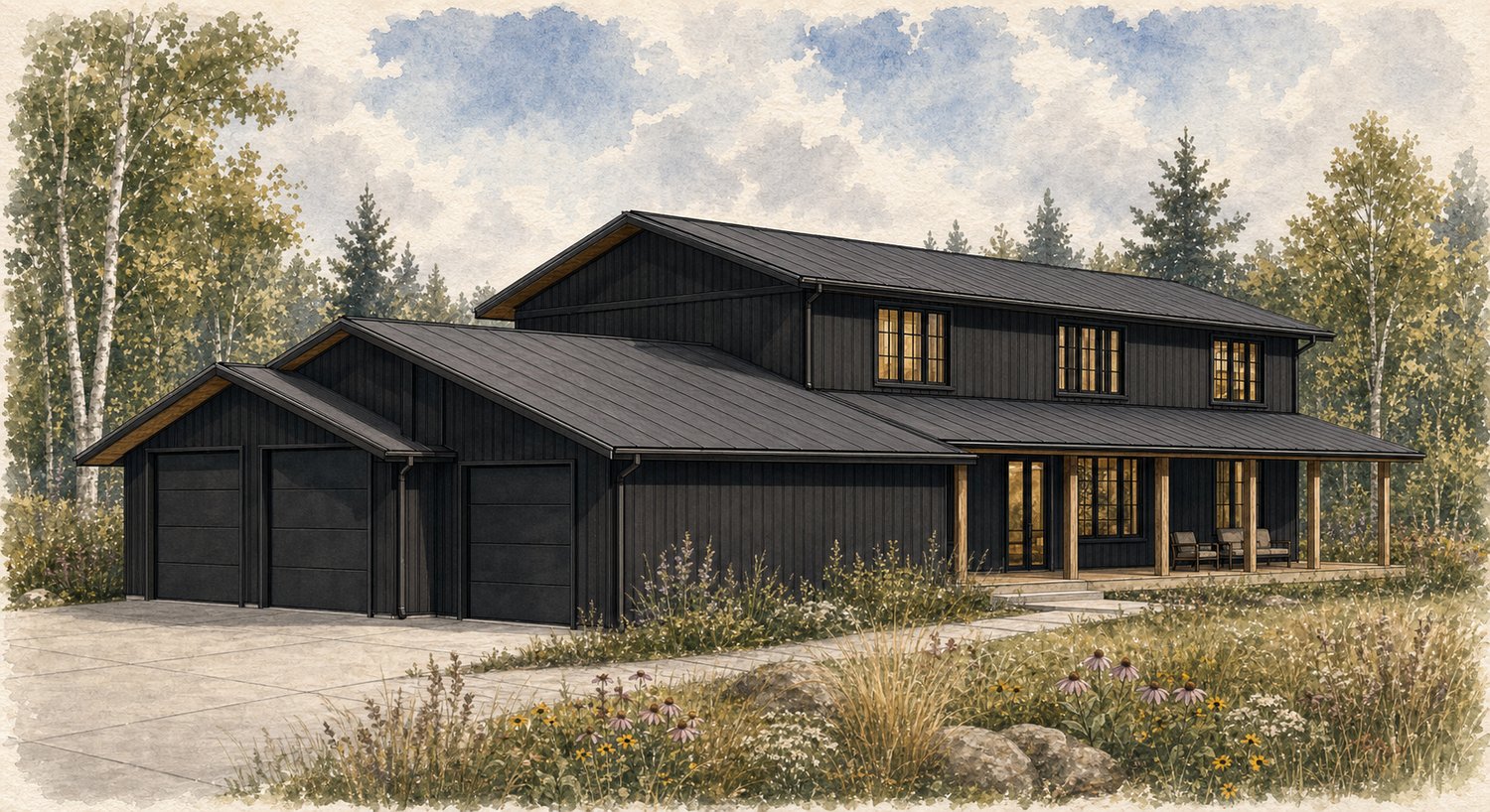The Phillips Residence, the finished design.
