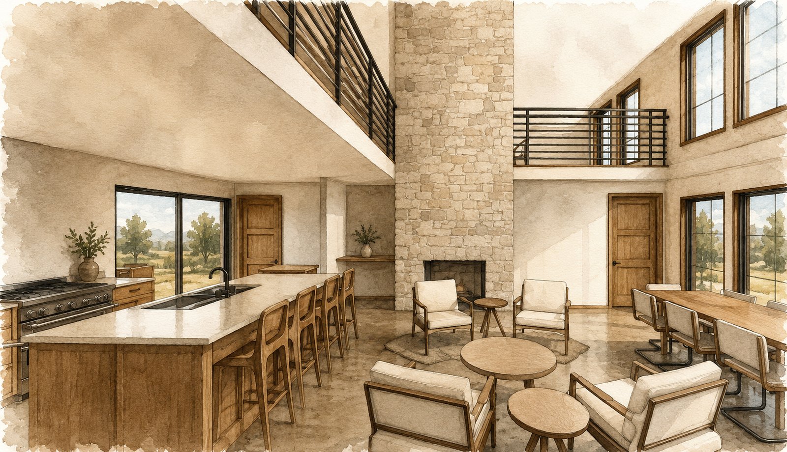 Concept one, the living space.