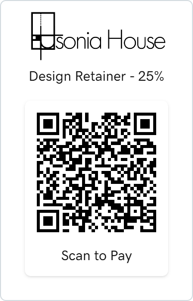 QR code, design retainer payment