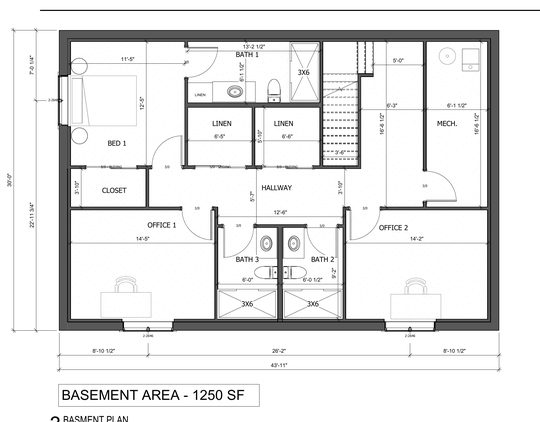 Lower level. The bunkhouse.