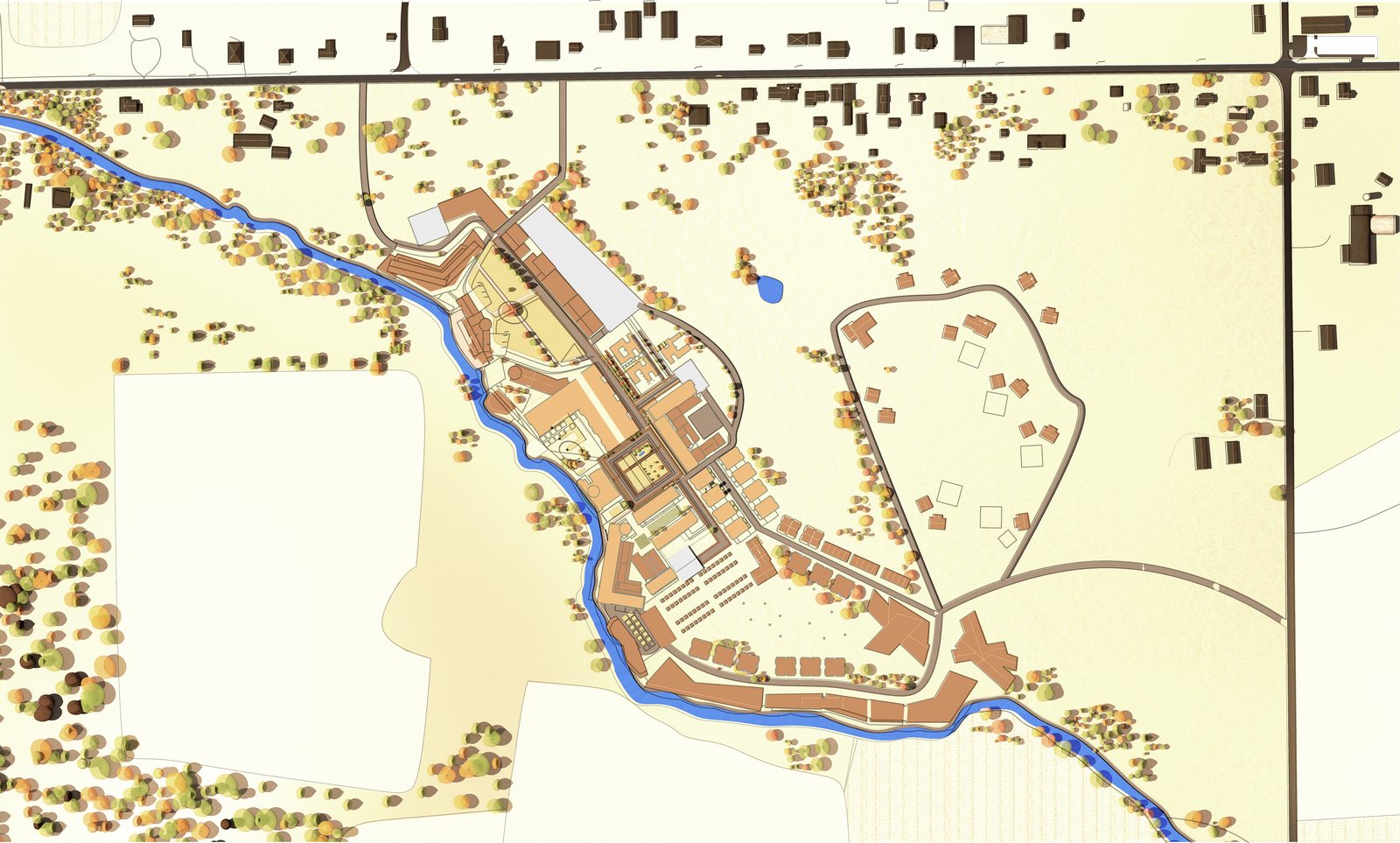 Figure ground of the settlement.