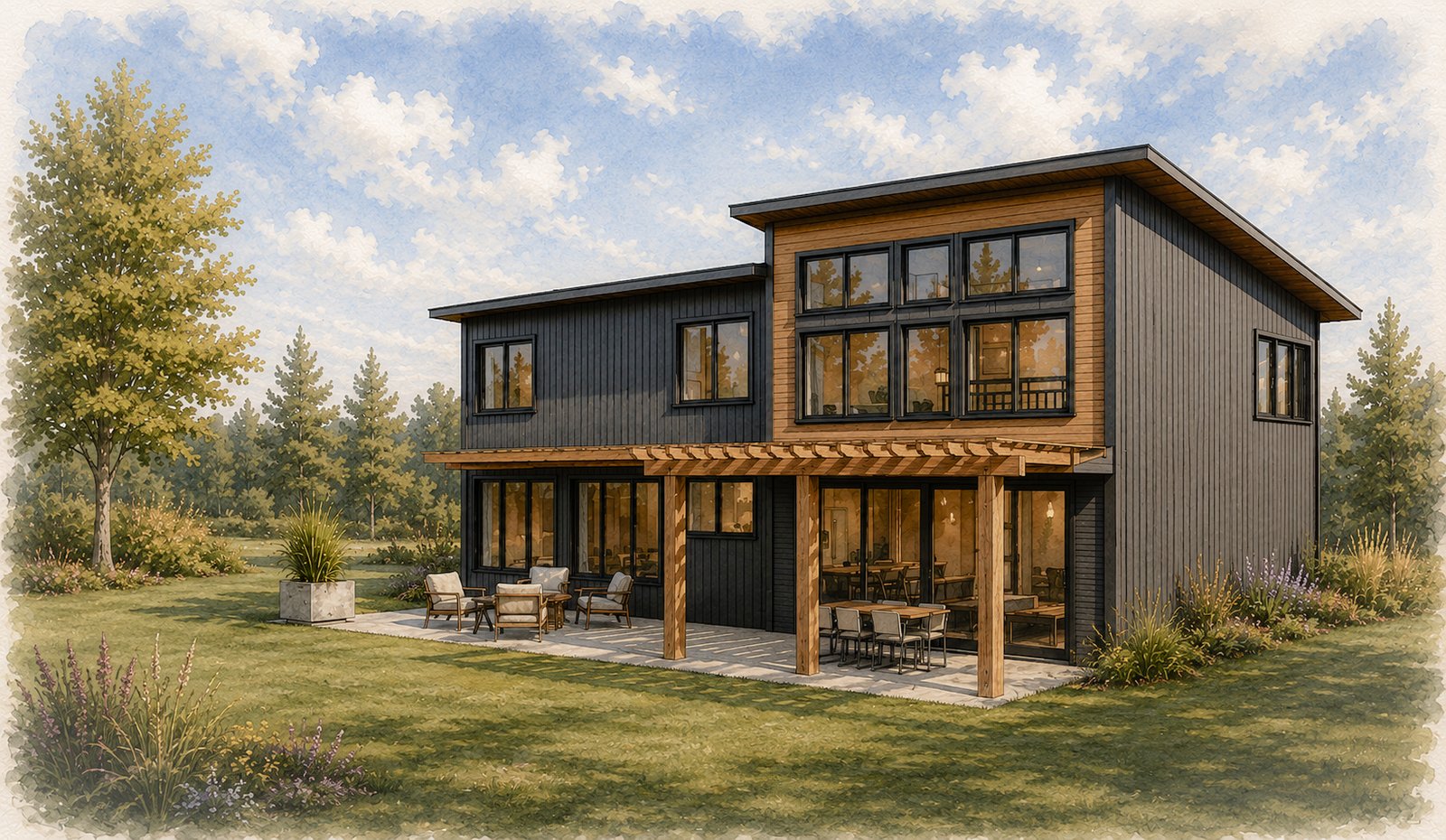 Scheme One, rear study.