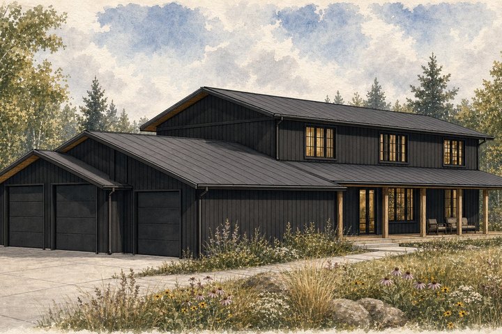 The Phillips Residence. Plan No. UH-107.